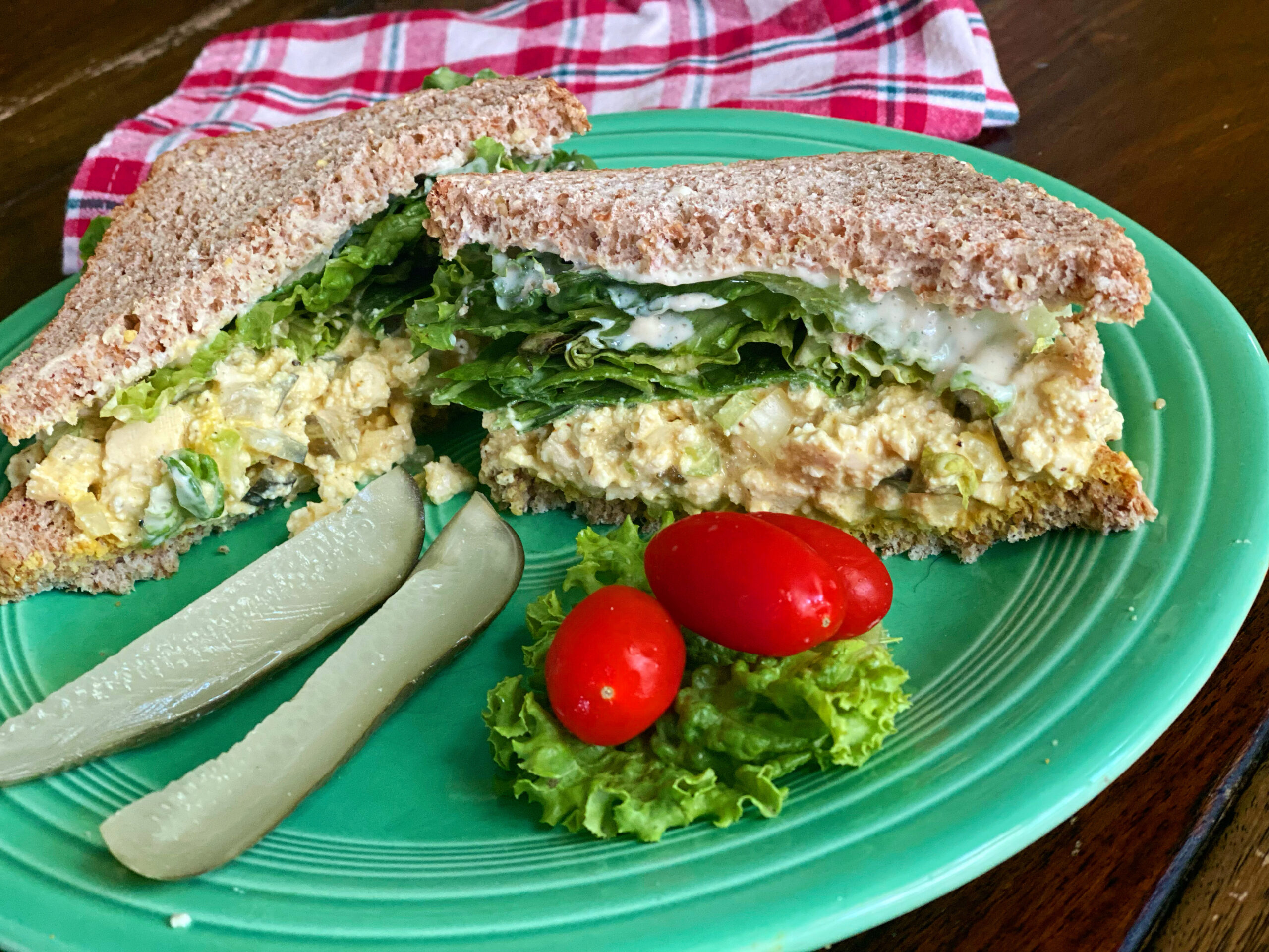 Featured image for “Easy Eggless Salad Sandwich”