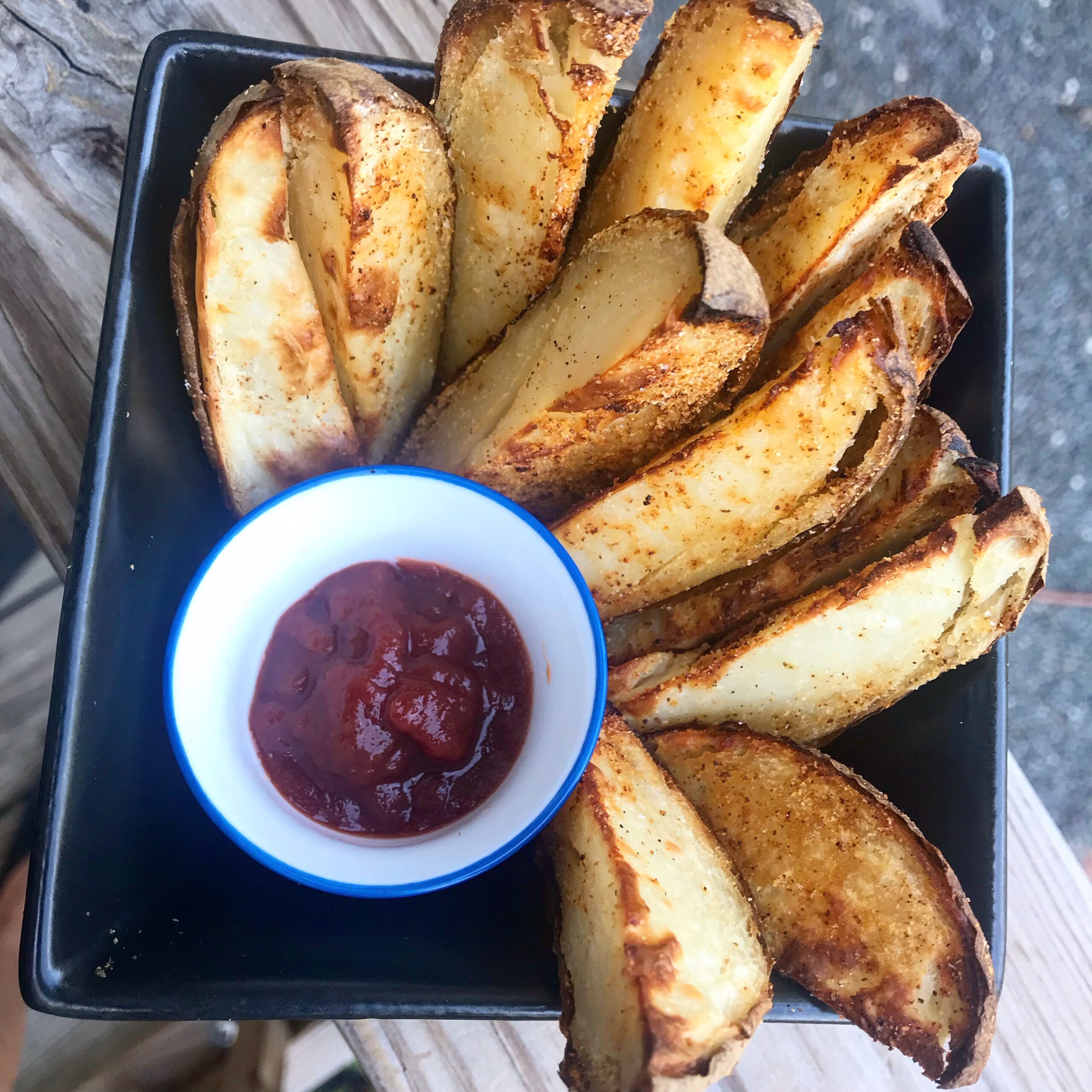 Featured image for “Baked Wedge Fries”