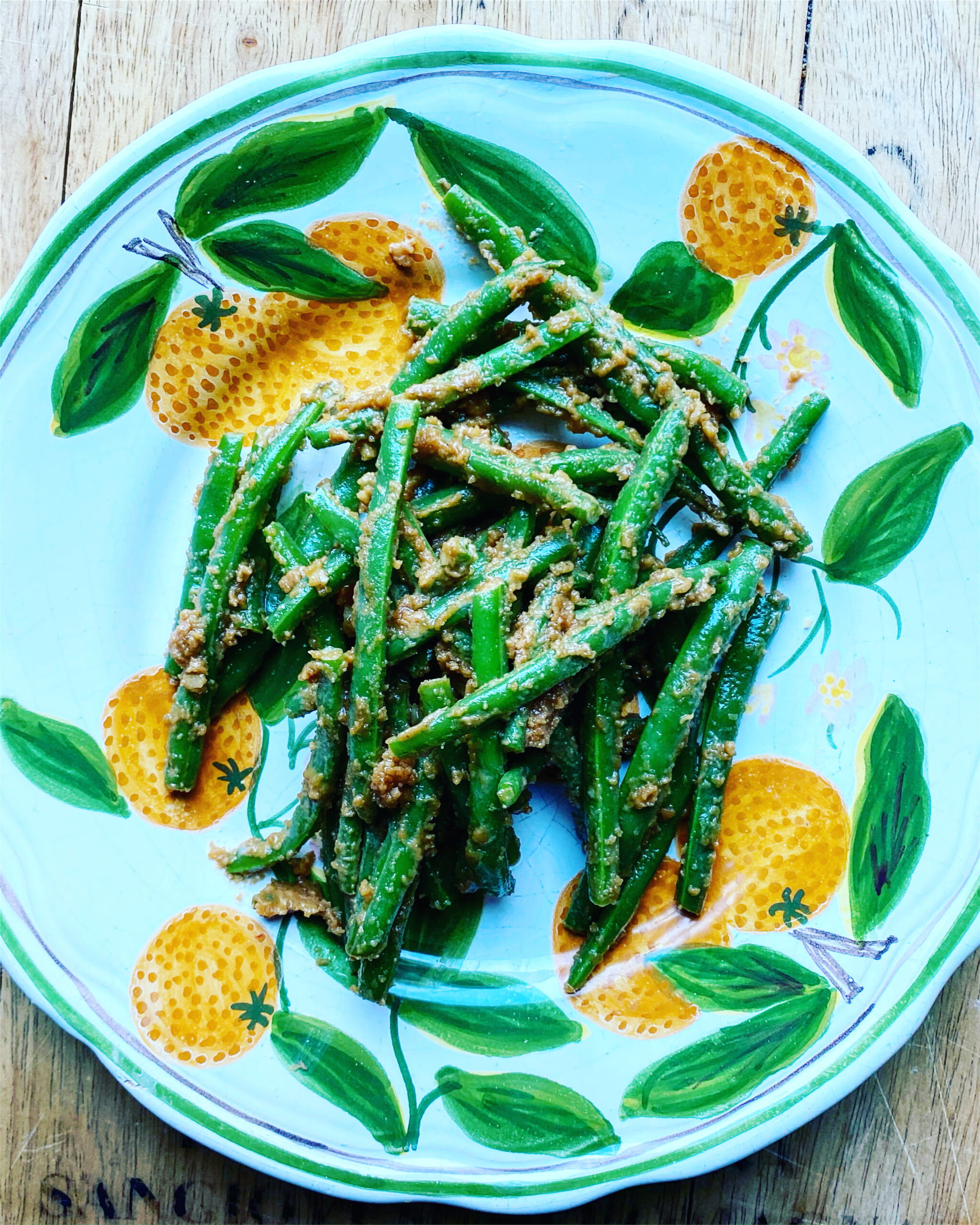 Featured image for “Amma’s Tahini Green Beans”