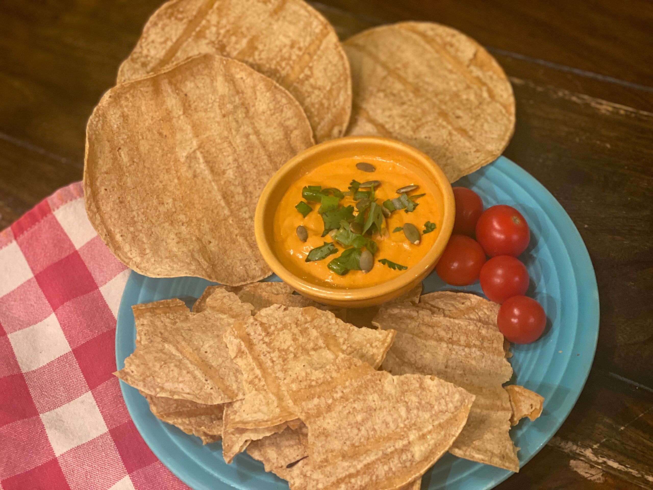 Photograph of Baked tortilla chips