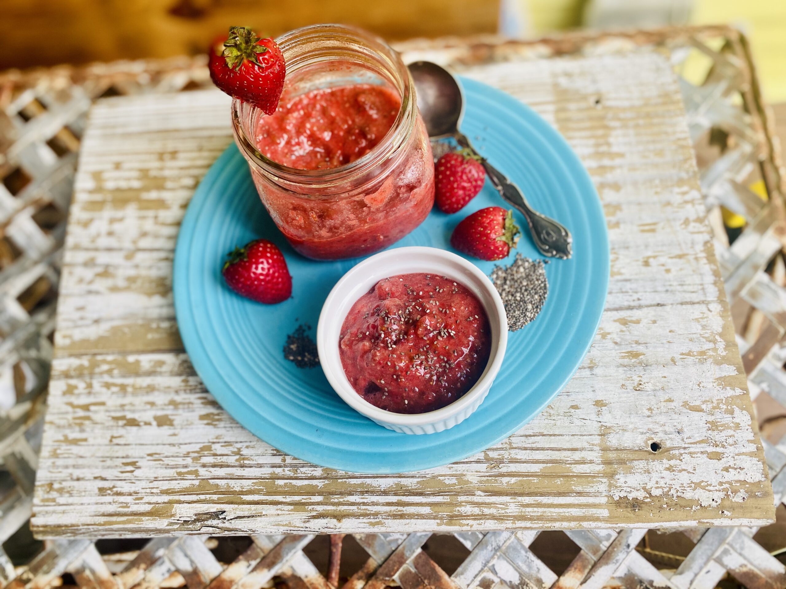 Featured image for “Strawberry chia compote”