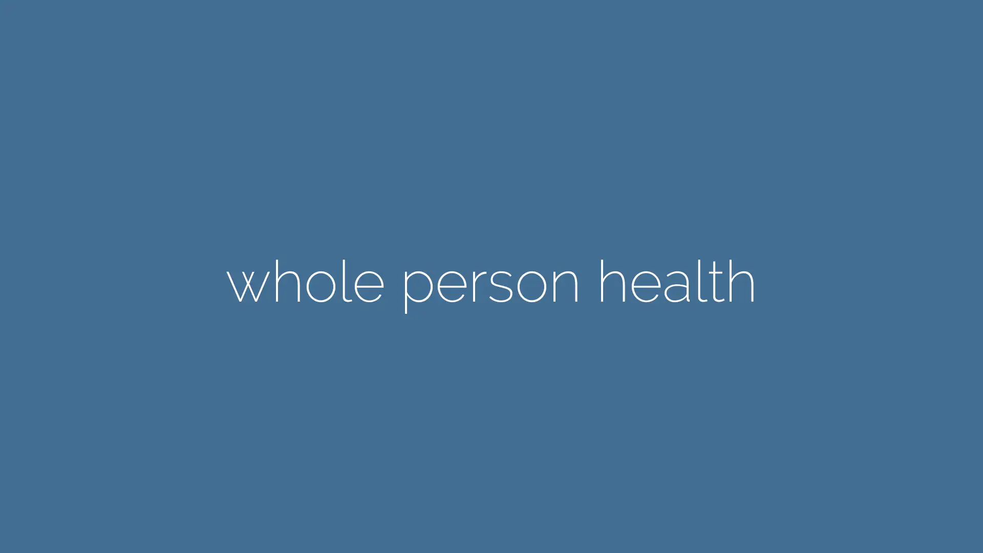 video poster frame for whole person health